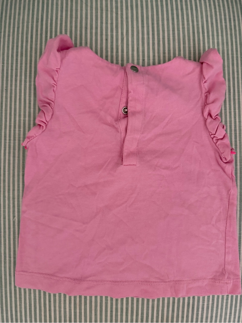 Jacadi Pink Ruffle Sleeve Tank Top - Picture 2 of 3